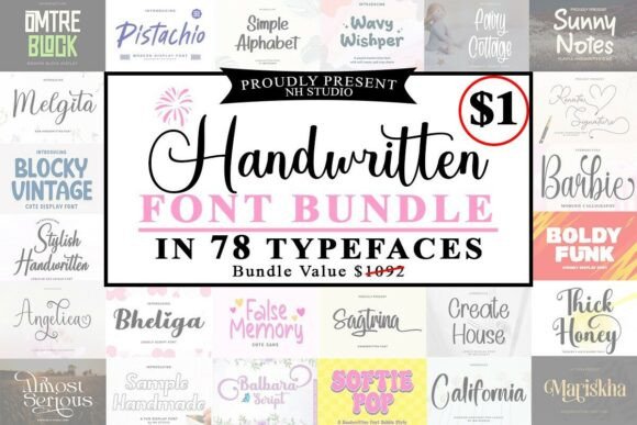 Download Handwritten Font Bundle - Handwritten Collection
