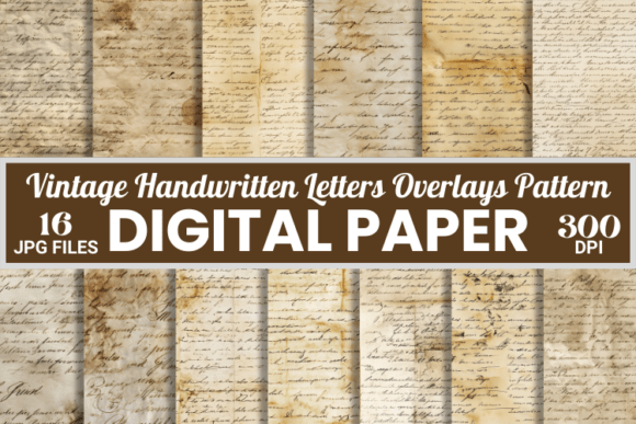 Download Vintage Handwritten Letters Overlays - Handwritten Collection