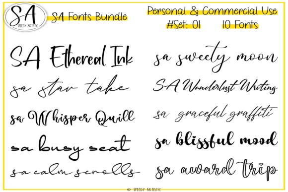 Download Script and Handwritten Bundle 1 - Handwritten Collection