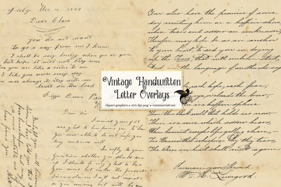 Download Vintage Handwritten Letters Overlays - Handwritten Collection