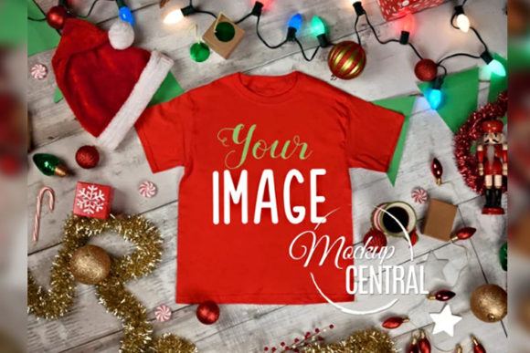 Download Christmas Red T-Shirt Flatlay Apparel - Christmas Collection
