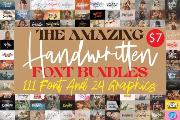 Download The Amazing Handwritten Font Bundles - Handwritten Collection
