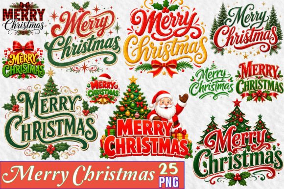 Download Merry Christmas Sublimation Png Bundle - Christmas Collection