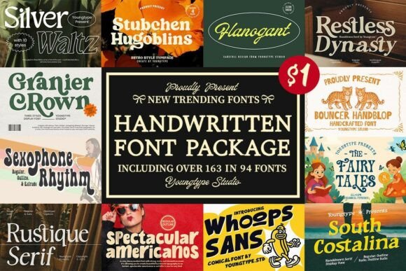 Download Handwritten Font Package - Handwritten Collection