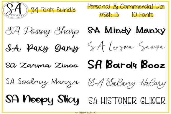 Download Script and Handwritten Bundle 13 - Handwritten Collection