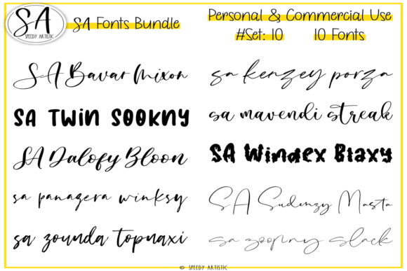 Download Script and Handwritten Bundle 10 - Handwritten Collection