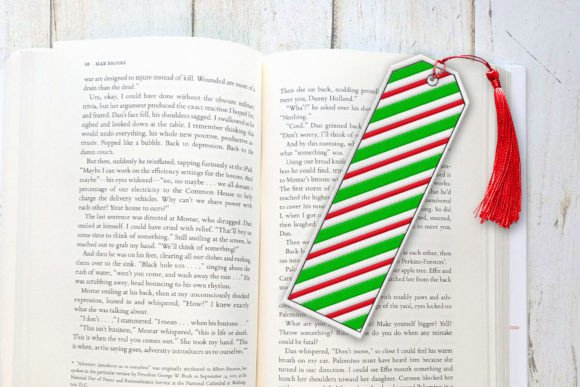 Download Dual Stripe Christmas Bookmark ITH - Christmas Collection