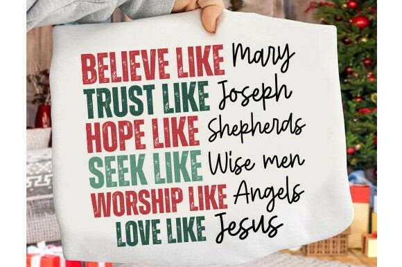 Download Believe Like Mary SVG, Christmas SVG - Christmas Collection