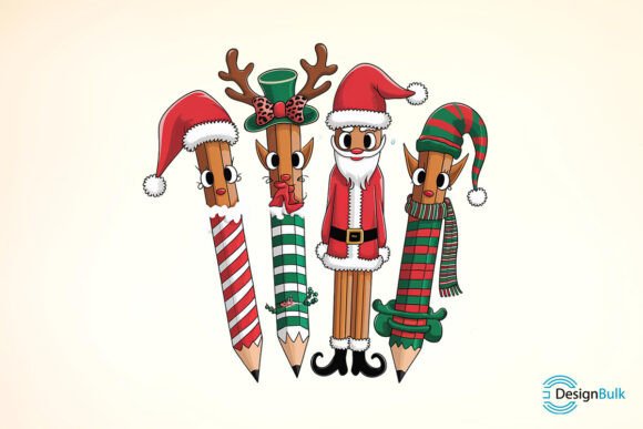 Download Christmas Teacher Pencil Sublimation - Christmas Collection